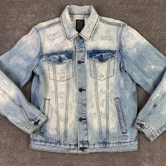 Cult of Individuality Denim Jean Jacket Men's Medium Blue Cotton - Picture 1 of 16